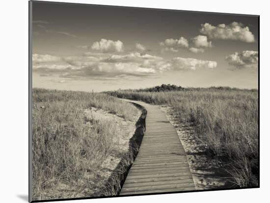 Boardwalk, Good Harbour Beach, Gloucester, Cape Ann, Massachusetts, USA-Walter Bibikow-Mounted Photographic Print