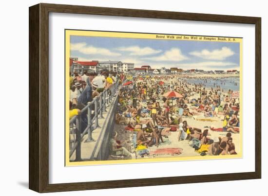 Boardwalk, Hampton Beach, New Hampshire-null-Framed Art Print