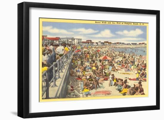 Boardwalk, Hampton Beach, New Hampshire-null-Framed Art Print