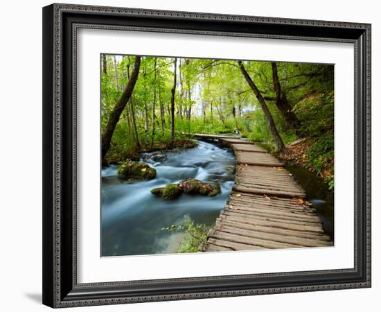 Boardwalk in the Park-silver-john-Framed Photographic Print