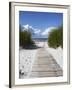 Boardwalk Leading to Beach, Liepaja, Latvia-Ian Trower-Framed Photographic Print