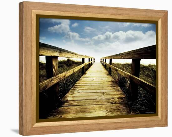 Boardwalk Leading to the Sky-Jan Lakey-Framed Premier Image Canvas