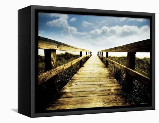 Boardwalk Leading to the Sky-Jan Lakey-Framed Premier Image Canvas