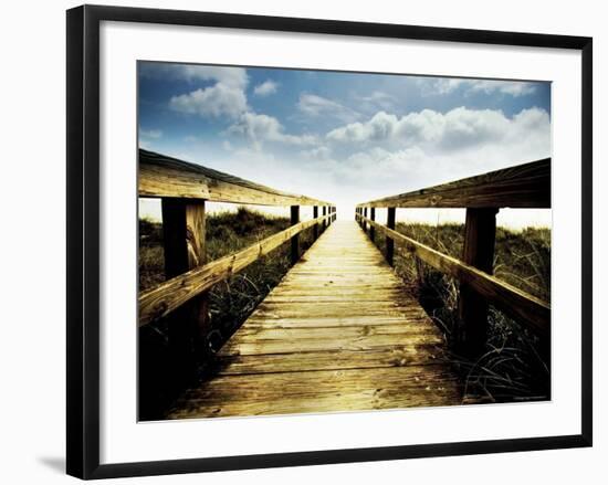 Boardwalk Leading to the Sky-Jan Lakey-Framed Photographic Print