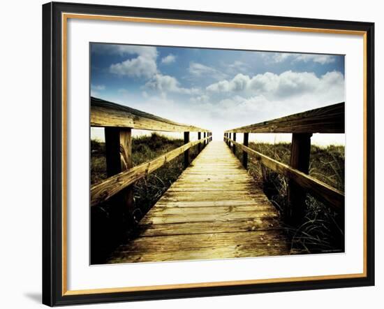 Boardwalk Leading to the Sky-Jan Lakey-Framed Photographic Print