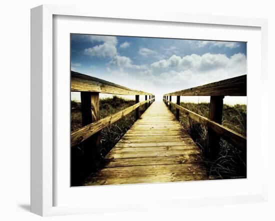 Boardwalk Leading to the Sky-Jan Lakey-Framed Photographic Print