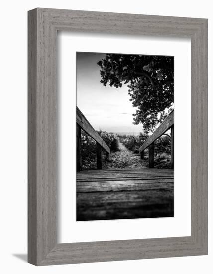 Boardwalk on the Beach at Sunset - Florida-Philippe Hugonnard-Framed Photographic Print