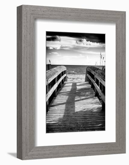 Boardwalk on the Beach at Sunset-Philippe Hugonnard-Framed Photographic Print