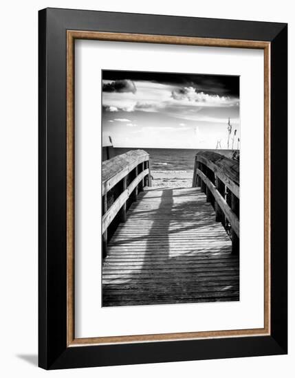 Boardwalk on the Beach at Sunset-Philippe Hugonnard-Framed Photographic Print