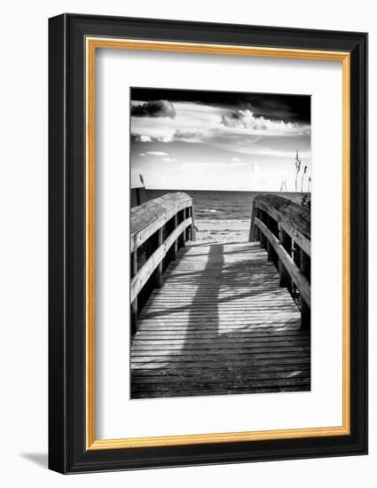 Boardwalk on the Beach at Sunset-Philippe Hugonnard-Framed Photographic Print