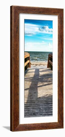 Boardwalk on the Beach at Sunset-Philippe Hugonnard-Framed Photographic Print