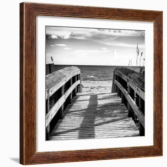 Boardwalk on the Beach at Sunset-Philippe Hugonnard-Framed Photographic Print