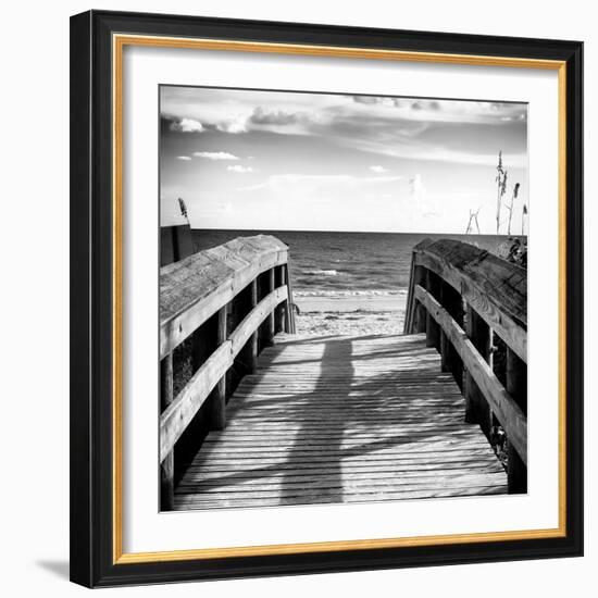 Boardwalk on the Beach at Sunset-Philippe Hugonnard-Framed Photographic Print