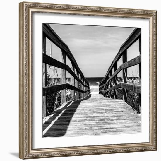 Boardwalk on the Beach - Florida - United States-Philippe Hugonnard-Framed Photographic Print