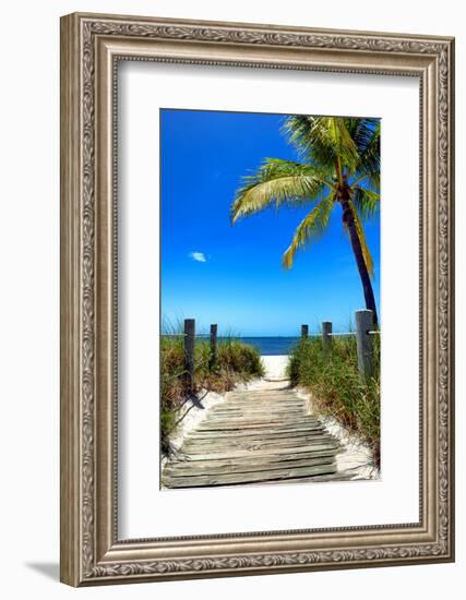 Boardwalk on the Beach - Florida-Philippe Hugonnard-Framed Photographic Print