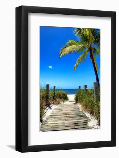 Boardwalk on the Beach - Florida-Philippe Hugonnard-Framed Photographic Print