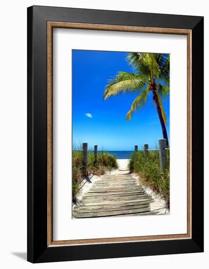 Boardwalk on the Beach - Florida-Philippe Hugonnard-Framed Photographic Print