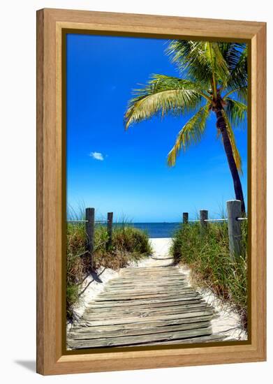 Boardwalk on the Beach - Florida-Philippe Hugonnard-Framed Premier Image Canvas