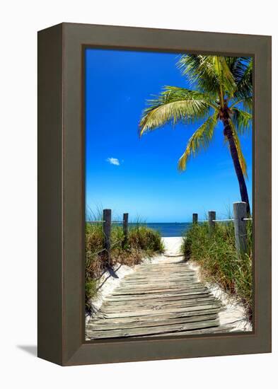 Boardwalk on the Beach - Florida-Philippe Hugonnard-Framed Premier Image Canvas