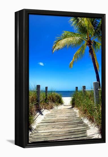 Boardwalk on the Beach - Florida-Philippe Hugonnard-Framed Premier Image Canvas