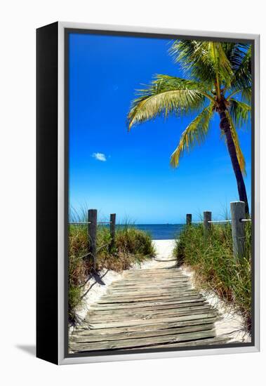 Boardwalk on the Beach - Florida-Philippe Hugonnard-Framed Premier Image Canvas