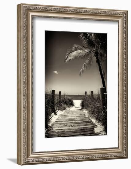 Boardwalk on the Beach - Florida-Philippe Hugonnard-Framed Photographic Print