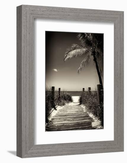 Boardwalk on the Beach - Florida-Philippe Hugonnard-Framed Photographic Print