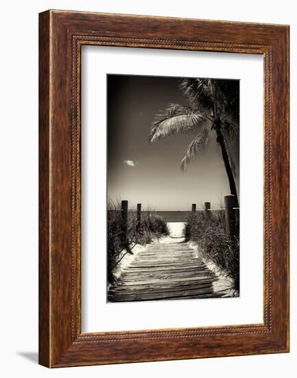 Boardwalk on the Beach - Florida-Philippe Hugonnard-Framed Photographic Print