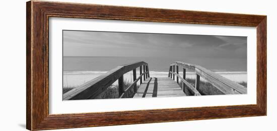 Boardwalk on the Beach, Gasparilla Island, Florida, USA-null-Framed Photographic Print