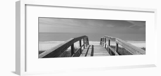 Boardwalk on the Beach, Gasparilla Island, Florida, USA-null-Framed Photographic Print