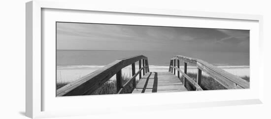 Boardwalk on the Beach, Gasparilla Island, Florida, USA-null-Framed Photographic Print