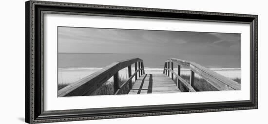 Boardwalk on the Beach, Gasparilla Island, Florida, USA-null-Framed Photographic Print