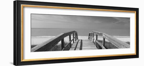 Boardwalk on the Beach, Gasparilla Island, Florida, USA-null-Framed Photographic Print