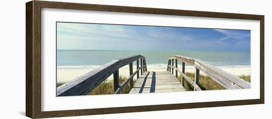 Boardwalk on the beach, Gasparilla Island, Florida, USA-Panoramic Images-Framed Photographic Print