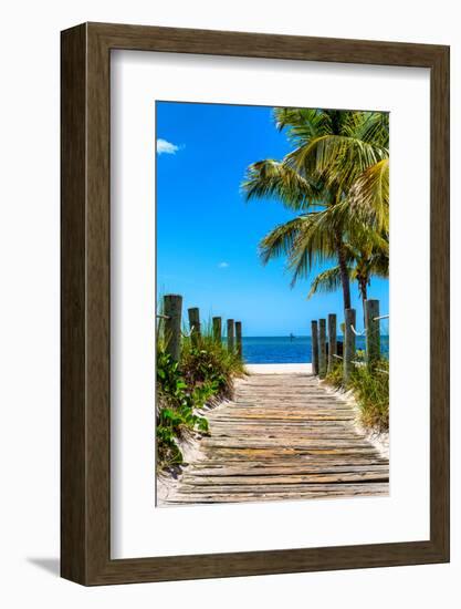 Boardwalk on the Beach - Key West - Florida-Philippe Hugonnard-Framed Photographic Print