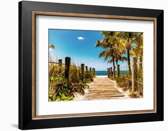 Boardwalk on the Beach - Key West - Florida-Philippe Hugonnard-Framed Photographic Print