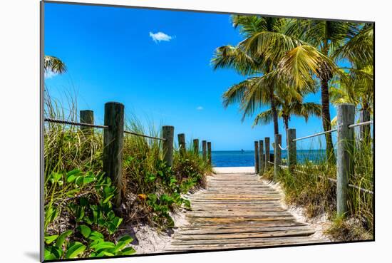 Boardwalk on the Beach - Key West - Florida-Philippe Hugonnard-Mounted Photographic Print