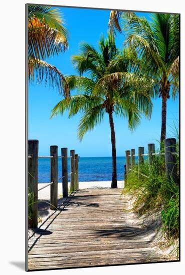 Boardwalk on the Beach - Key West - Florida-Philippe Hugonnard-Mounted Photographic Print