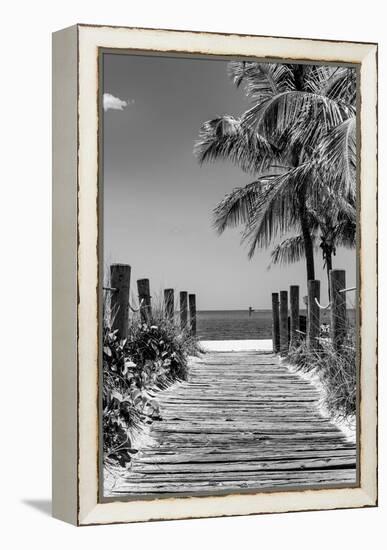 Boardwalk on the Beach - Key West - Florida-Philippe Hugonnard-Framed Premier Image Canvas