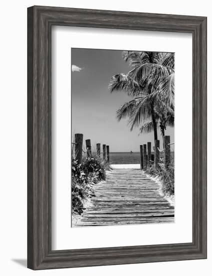 Boardwalk on the Beach - Key West - Florida-Philippe Hugonnard-Framed Photographic Print