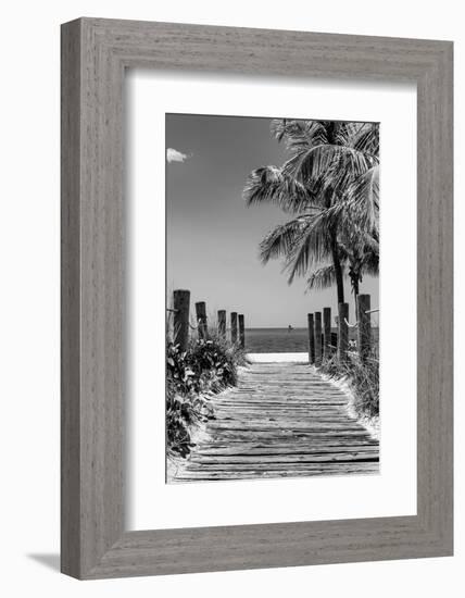 Boardwalk on the Beach - Key West - Florida-Philippe Hugonnard-Framed Photographic Print