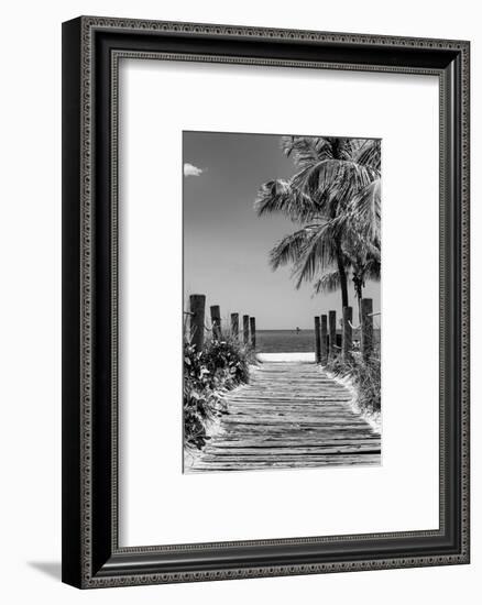 Boardwalk on the Beach - Key West - Florida-Philippe Hugonnard-Framed Photographic Print