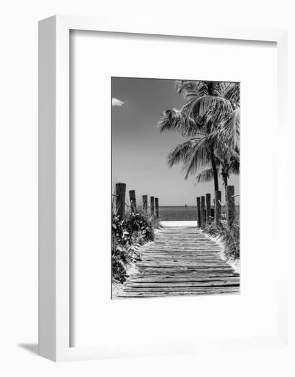 Boardwalk on the Beach - Key West - Florida-Philippe Hugonnard-Framed Photographic Print