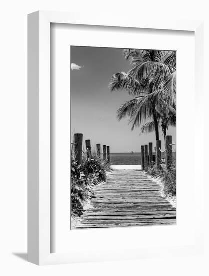 Boardwalk on the Beach - Key West - Florida-Philippe Hugonnard-Framed Photographic Print