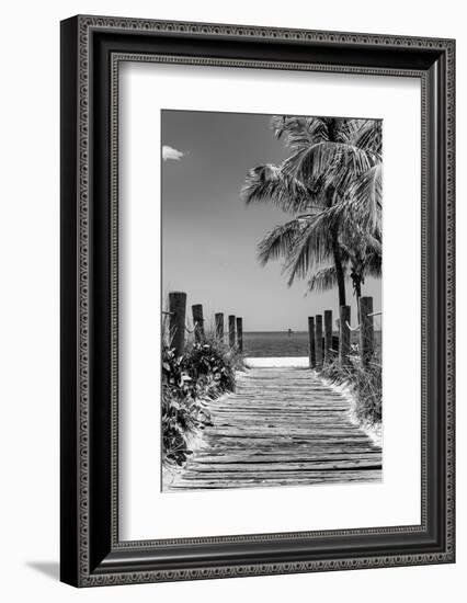 Boardwalk on the Beach - Key West - Florida-Philippe Hugonnard-Framed Photographic Print