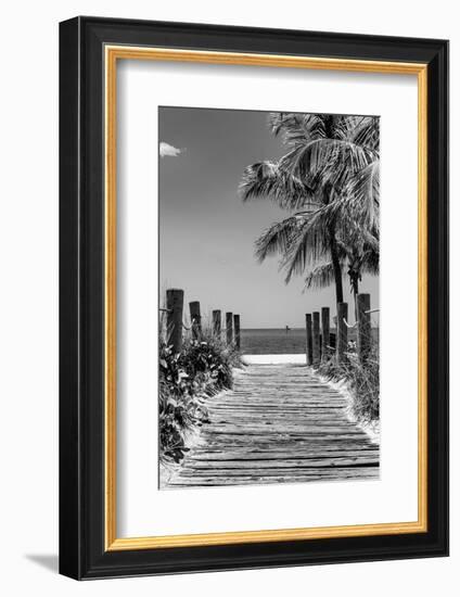 Boardwalk on the Beach - Key West - Florida-Philippe Hugonnard-Framed Photographic Print