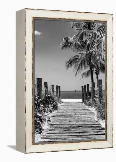 Boardwalk on the Beach - Key West - Florida-Philippe Hugonnard-Framed Premier Image Canvas