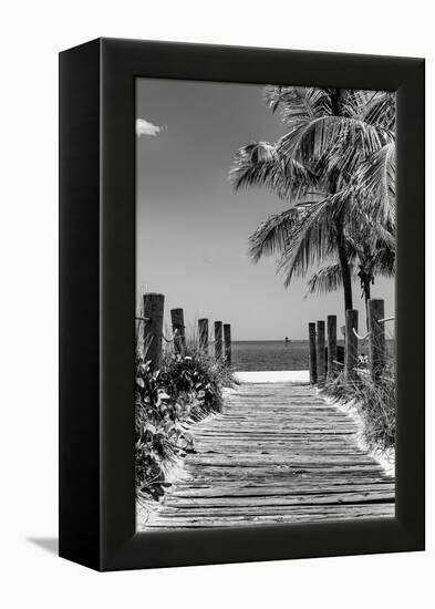 Boardwalk on the Beach - Key West - Florida-Philippe Hugonnard-Framed Premier Image Canvas