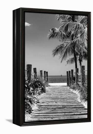 Boardwalk on the Beach - Key West - Florida-Philippe Hugonnard-Framed Premier Image Canvas