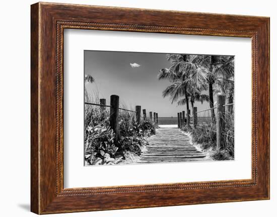 Boardwalk on the Beach - Key West - Florida-Philippe Hugonnard-Framed Photographic Print